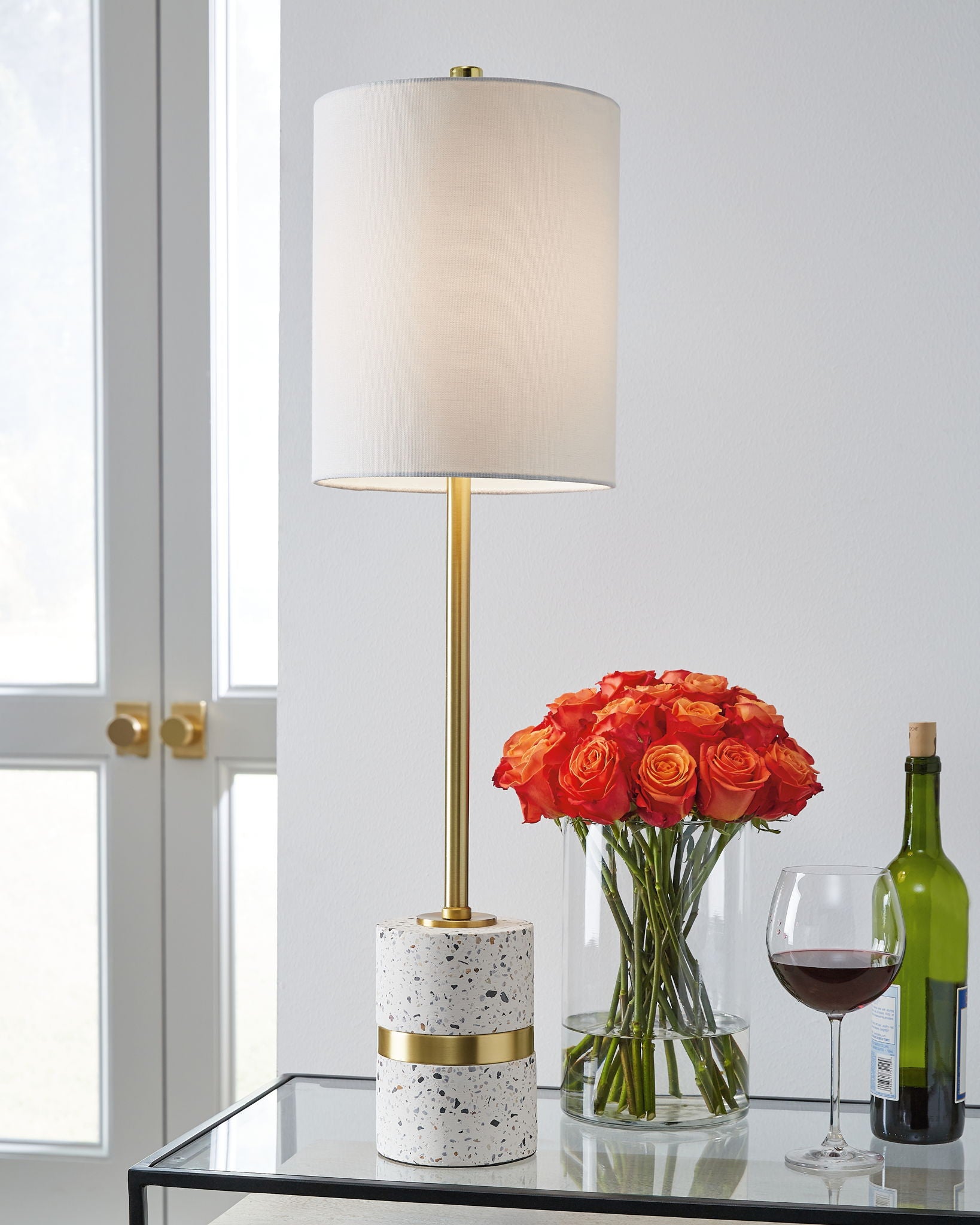 Maywick - White - Metal Table Lamp - Urban Living Furniture (Los Angeles, CA)