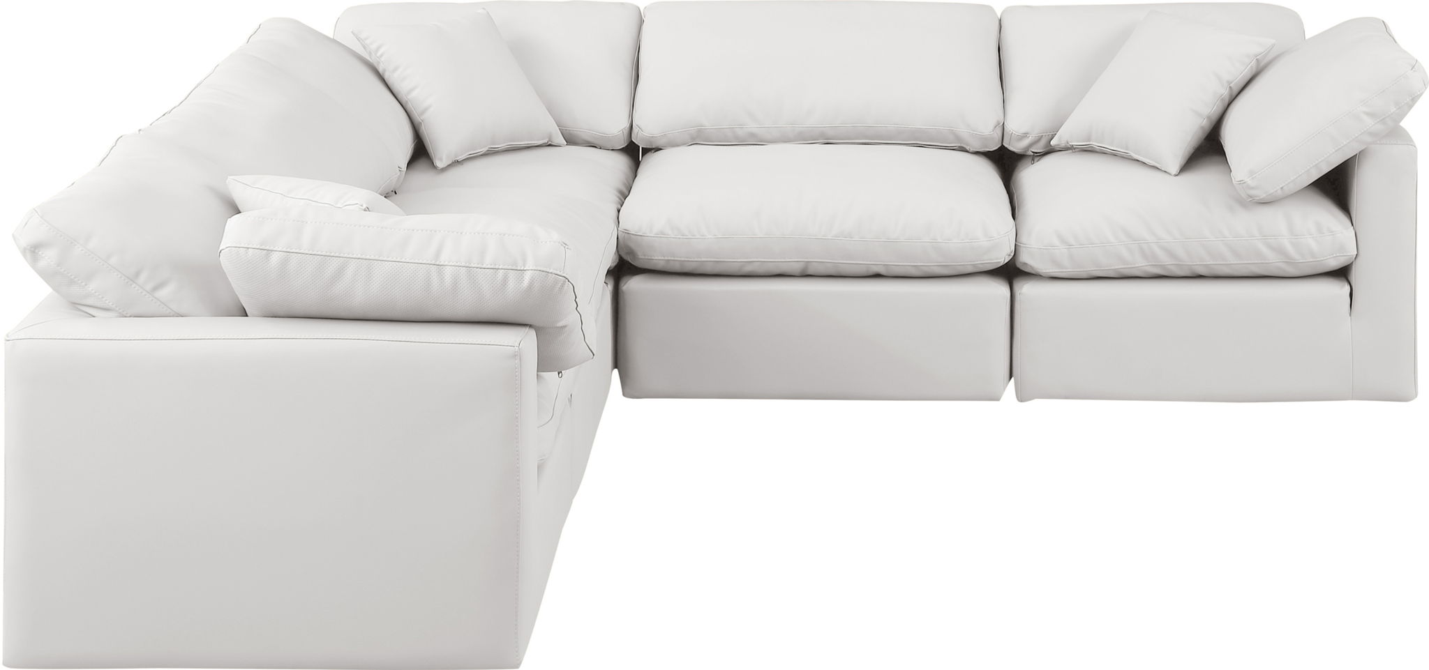 Indulge - Faux Leather 5 Piece Modular Corner Sectional - Urban Living Furniture (Los Angeles, CA)