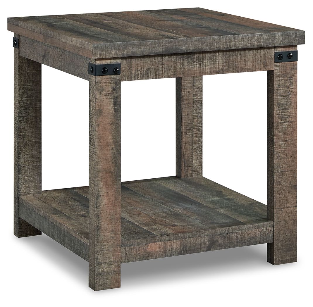 Hollum - Rustic Brown - Square End Table - Urban Living Furniture (Los Angeles, CA)