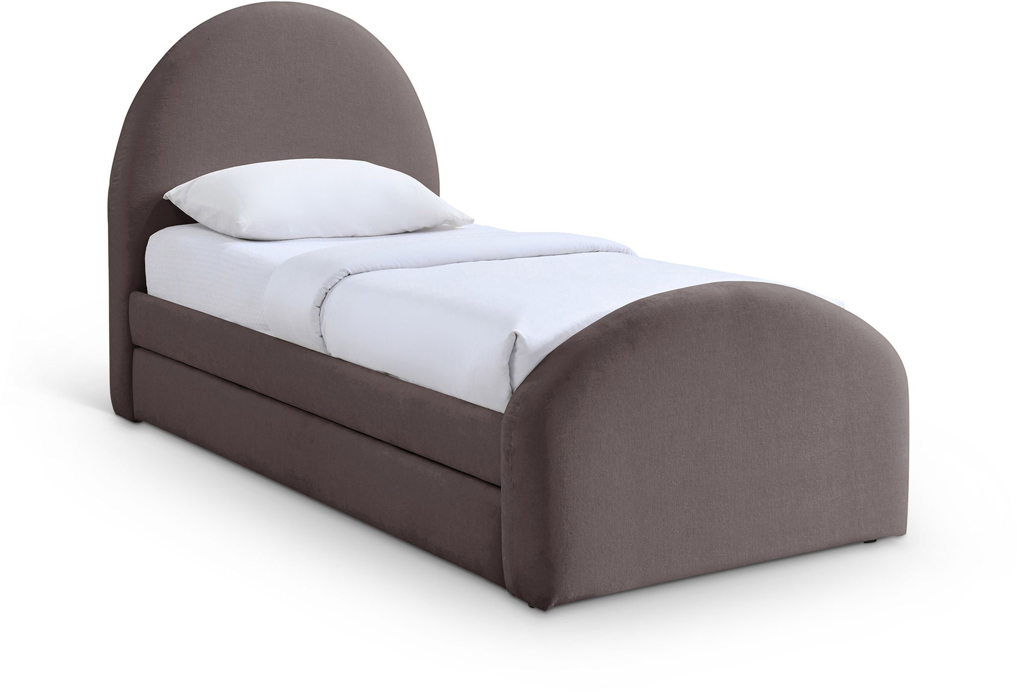 Andaz - Chenille Fabric Upholstered Trundle Bed - Urban Living Furniture (Los Angeles, CA)
