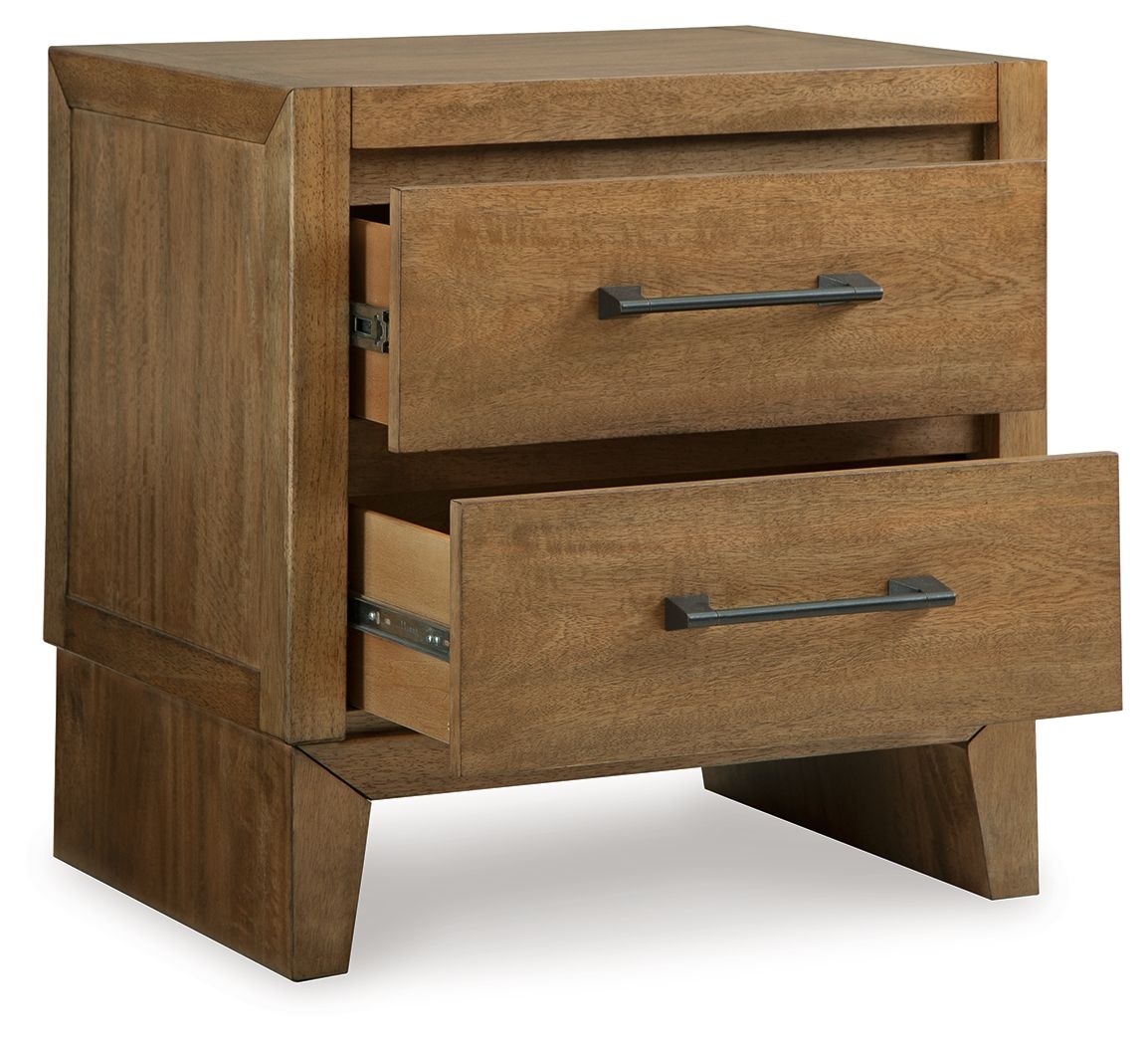 Sherbana - Light Brown - Two Drawer Night Stand - Urban Living Furniture (Los Angeles, CA)