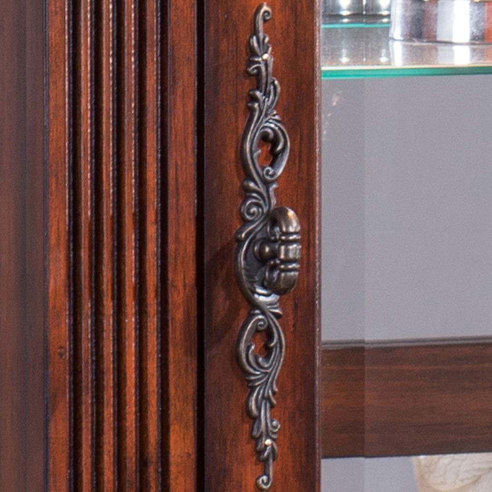 Addy - Curio Cabinet - Cherry - Urban Living Furniture (Los Angeles, CA)