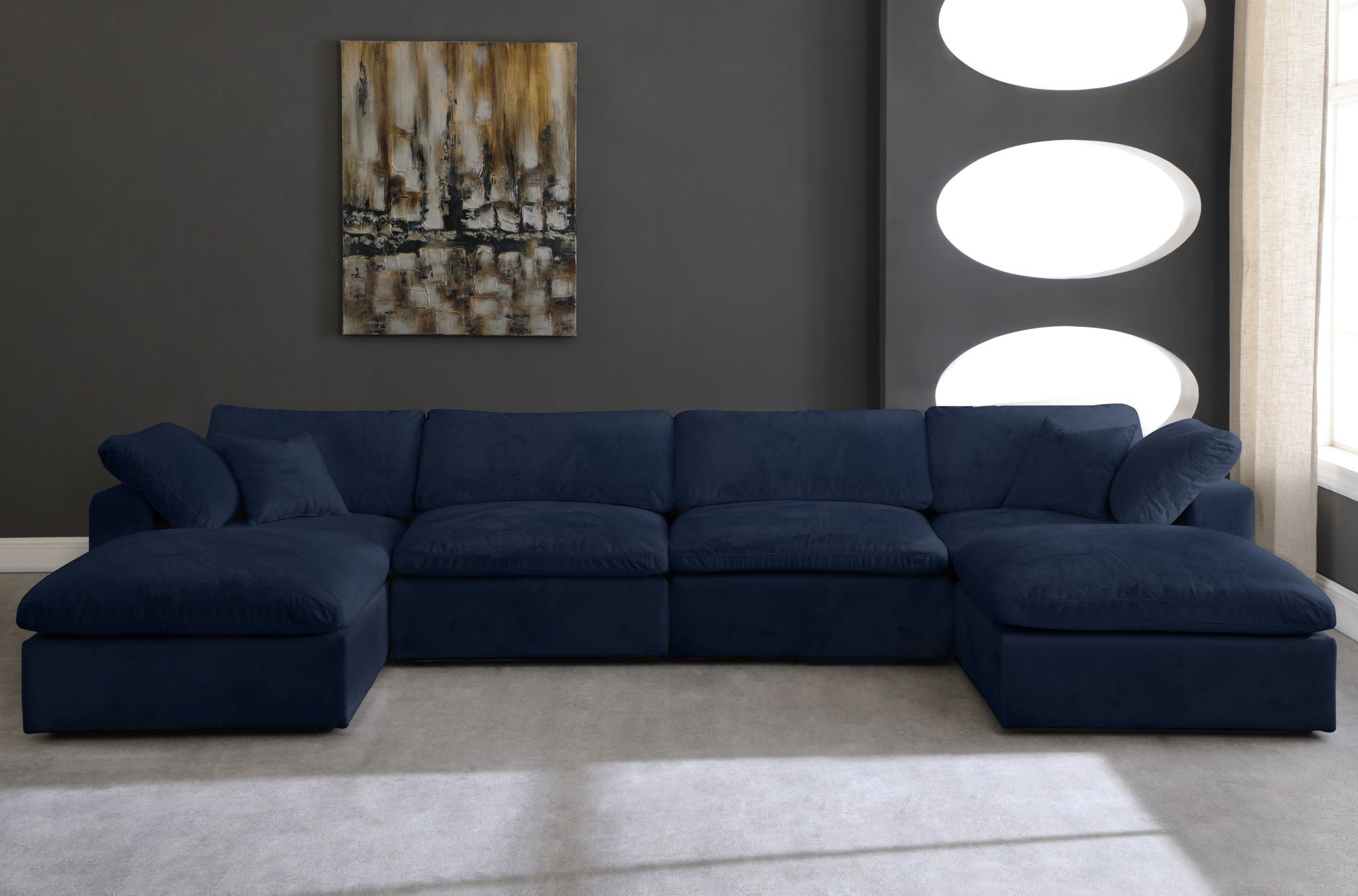 Cozy - 6 Piece Modular Double Chaise Sectional - Urban Living Furniture (Los Angeles, CA)