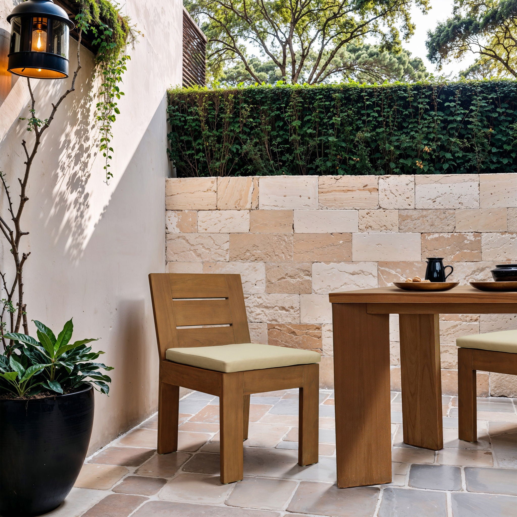 Mirella - Water Resistant Fabric Upholstered Outdoor Patio Dining Side Chair - Urban Living Furniture (Los Angeles, CA)