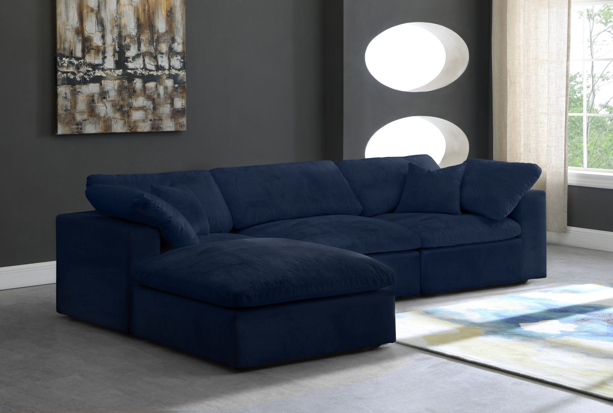 Cozy - 4 Piece Modular Sectional With Chaise - Urban Living Furniture (Los Angeles, CA)