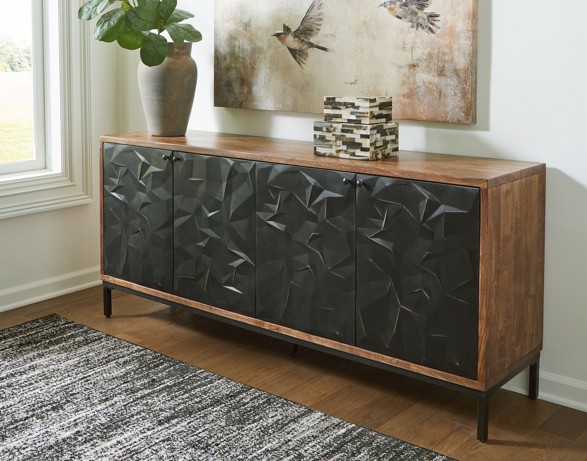 Dorannby - Black / Brown - Accent Cabinet - Urban Living Furniture (Los Angeles, CA)