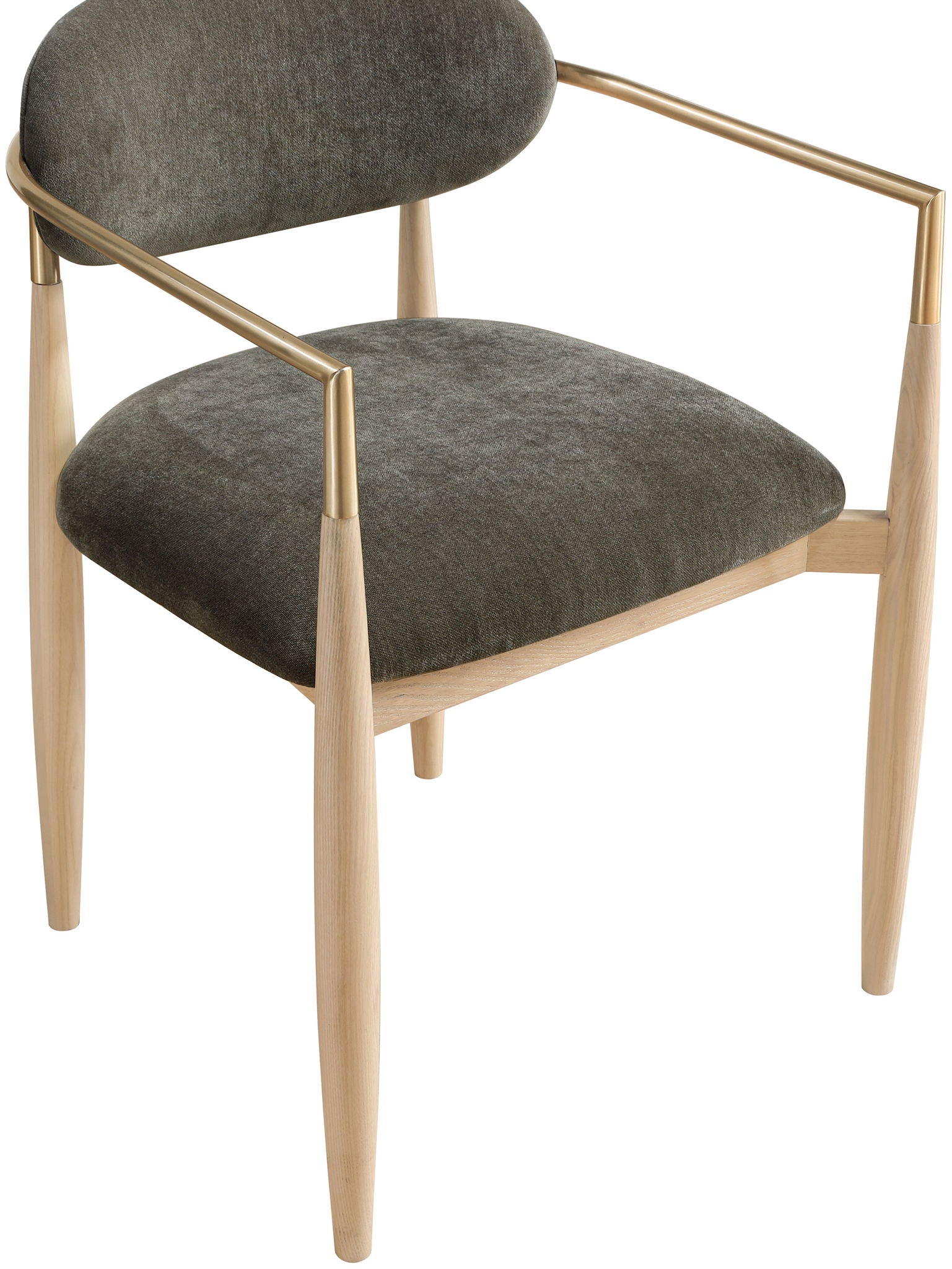 Riccio - Fabric Dining Arm Chair (Set of 2) - Natural Frame - Urban Living Furniture (Los Angeles, CA)