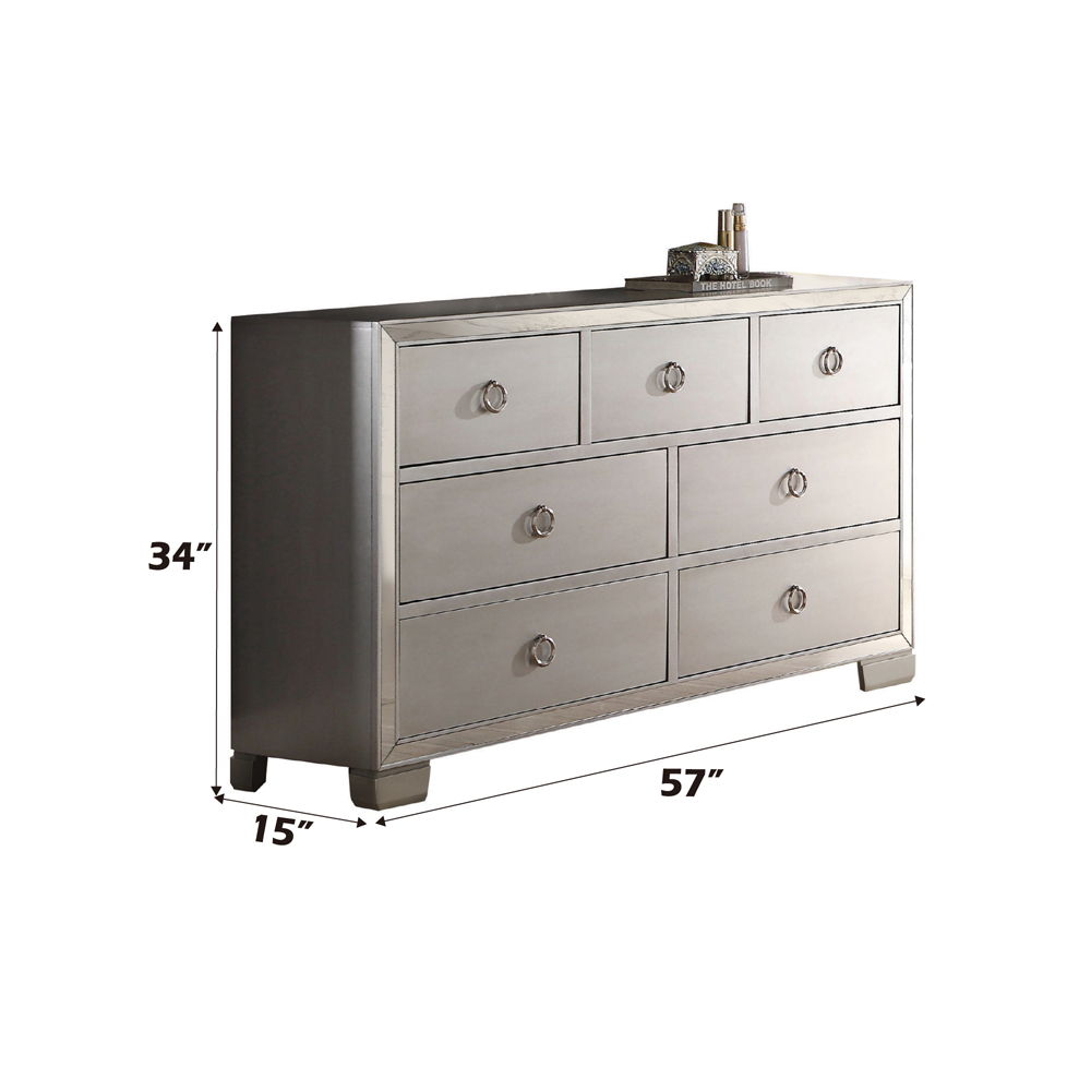 Voeville II - Dresser - Platinum - Urban Living Furniture (Los Angeles, CA)