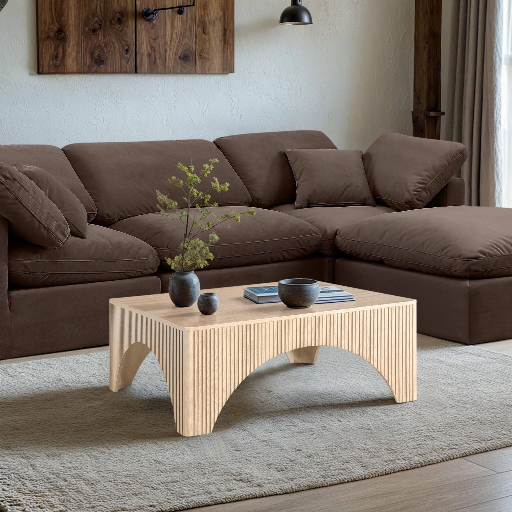 Eloise - Oak Veneer Coffee Table - Urban Living Furniture (Los Angeles, CA)