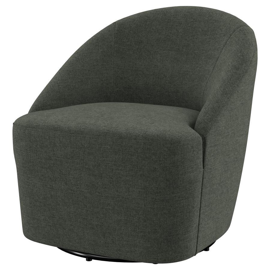 Leon - Upholstered Barrel Accent Swivel Chair - Urban Living Furniture (Los Angeles, CA)