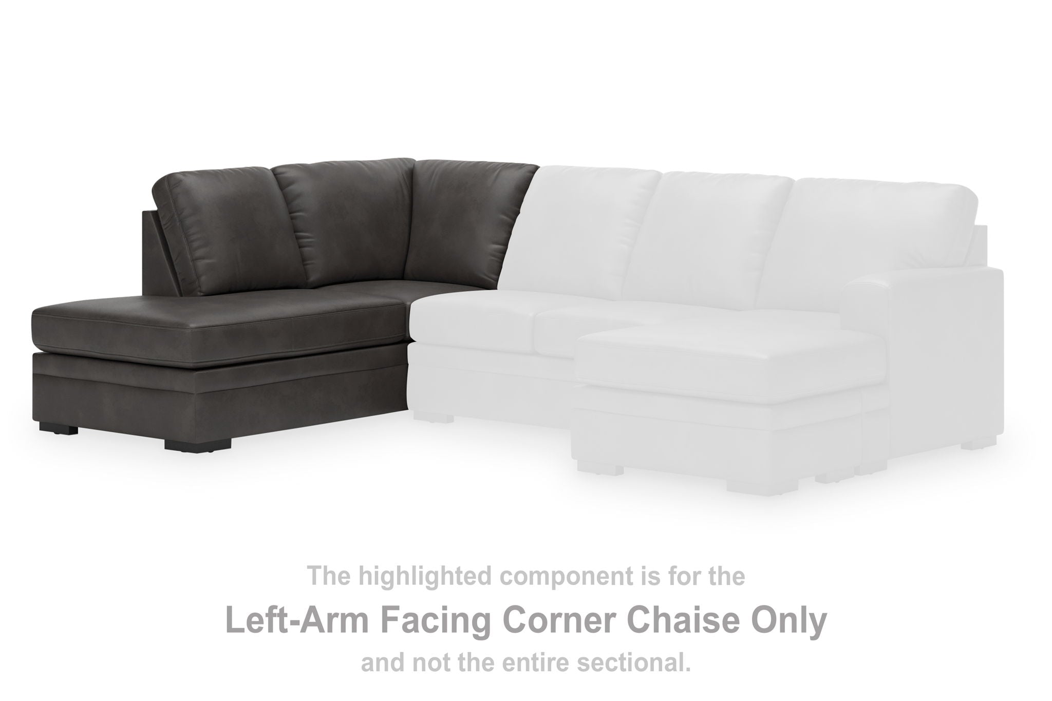 Lofton-Pike - Shadow - LAF Corner Chaise - Urban Living Furniture (Los Angeles, CA)
