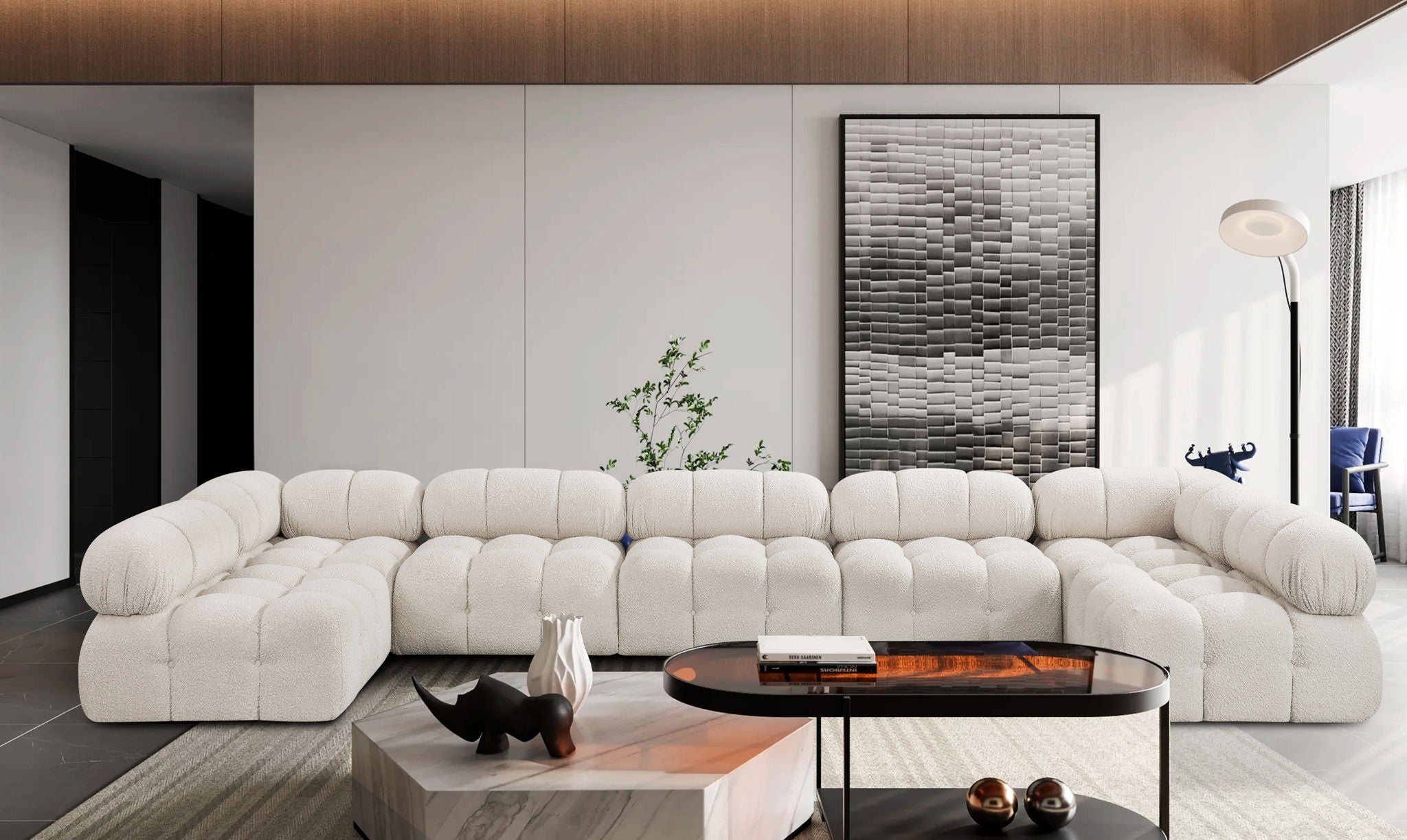 Ames - 7 Piece Boucle Fabric Modular Sectional - Urban Living Furniture (Los Angeles, CA)
