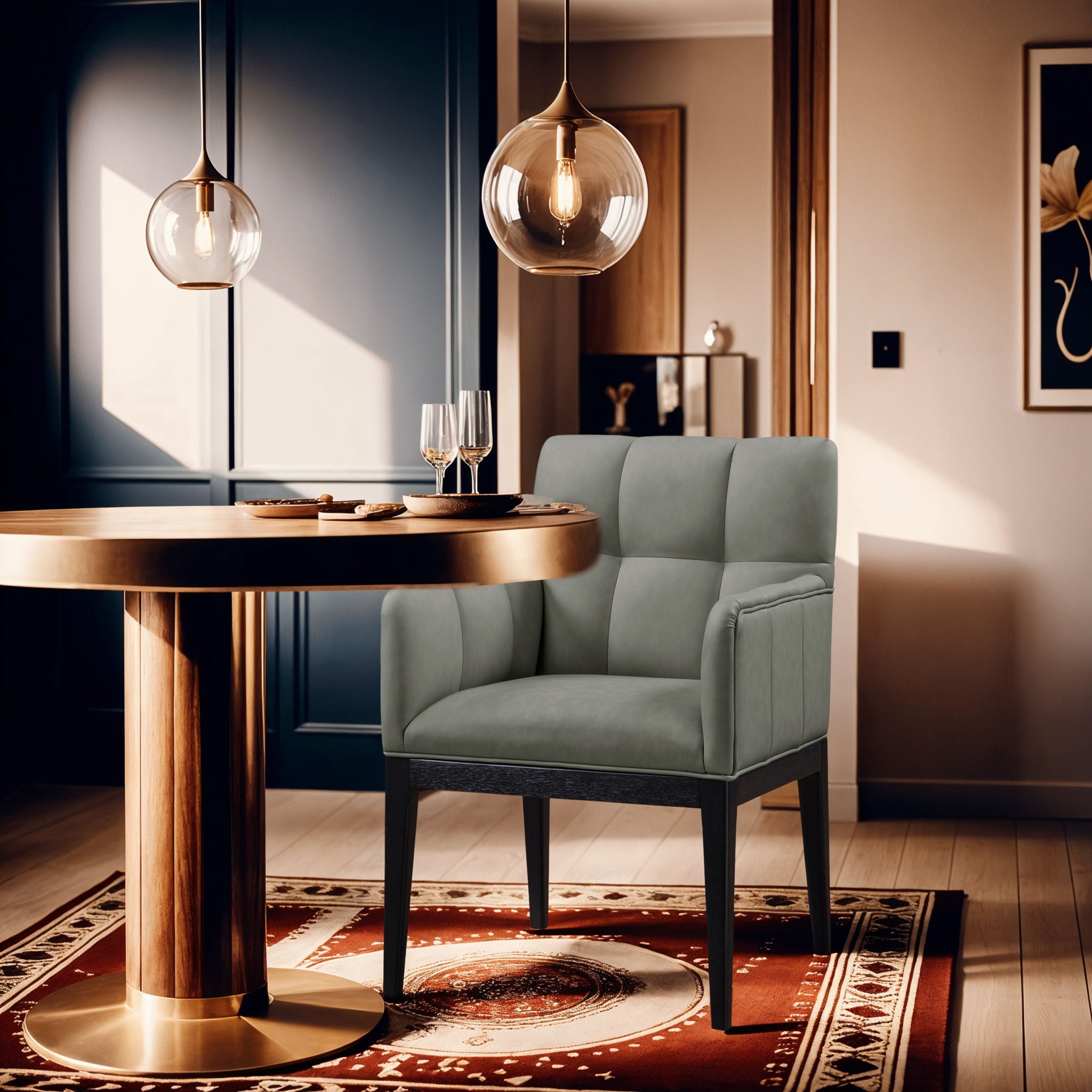 Adrian - Dining Arm Chair (Set of 2) - Black Legs - Urban Living Furniture (Los Angeles, CA)