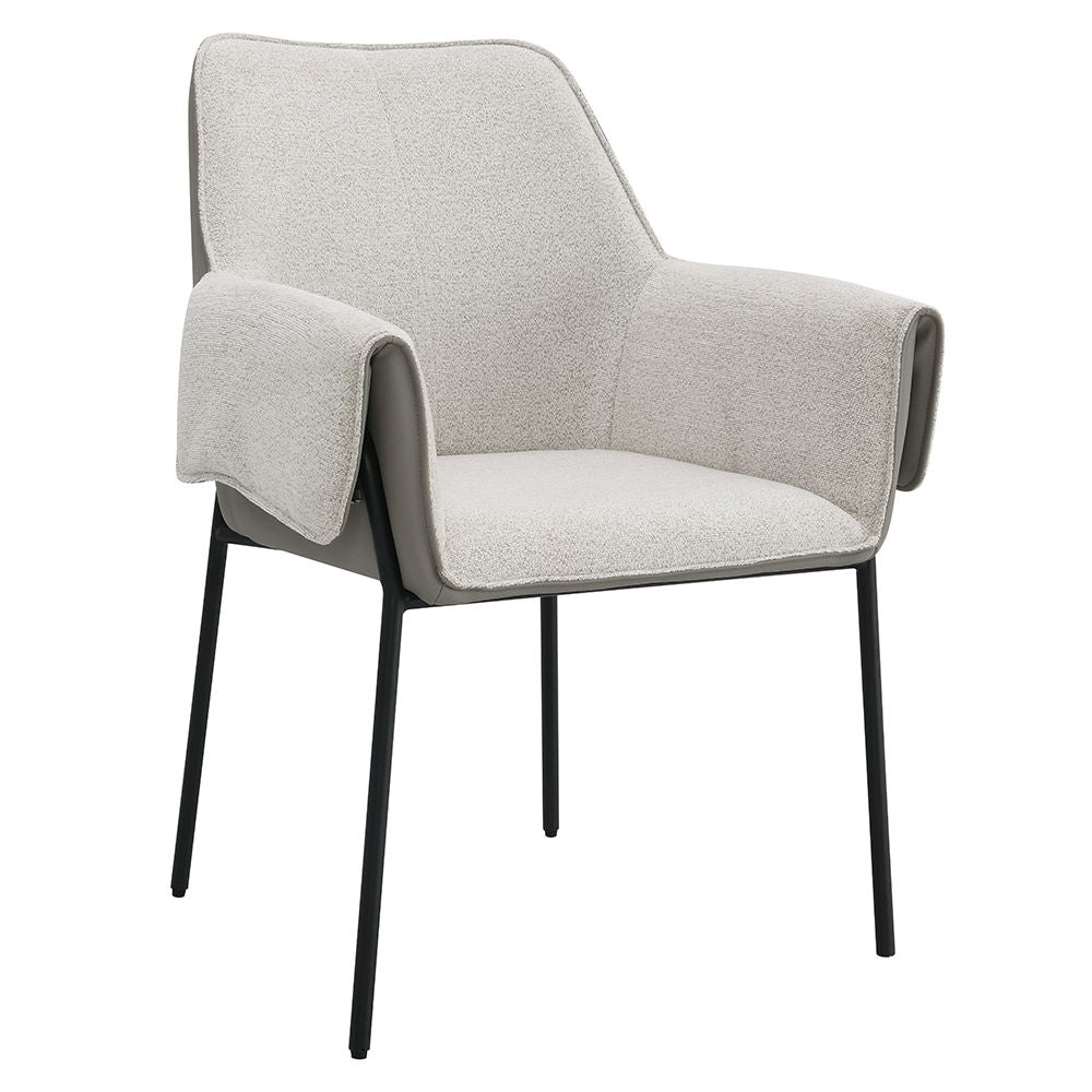 Jirina - Arm Chair (Set of 2) - Beige Chenille - Urban Living Furniture (Los Angeles, CA)