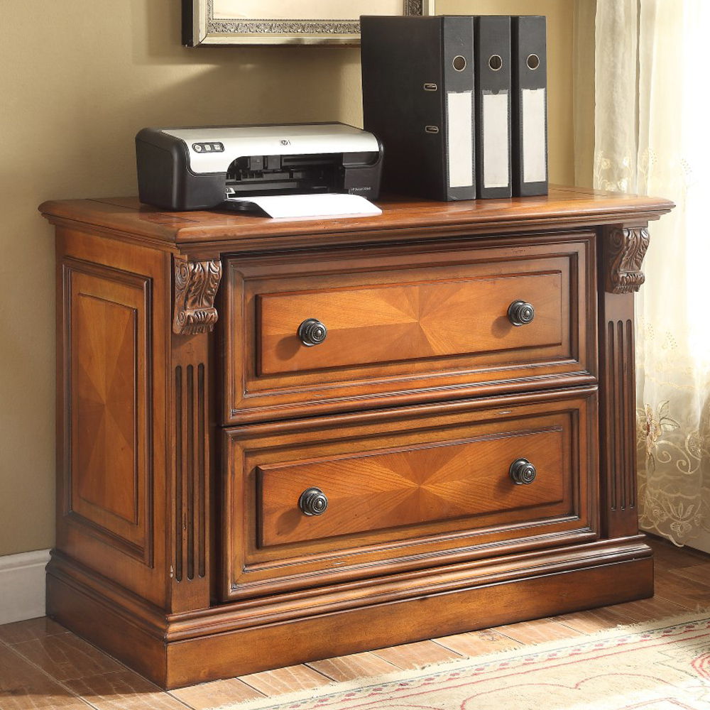 Huntington - 2 Drawer Lateral File - Antique Vintage Pecan - Urban Living Furniture (Los Angeles, CA)