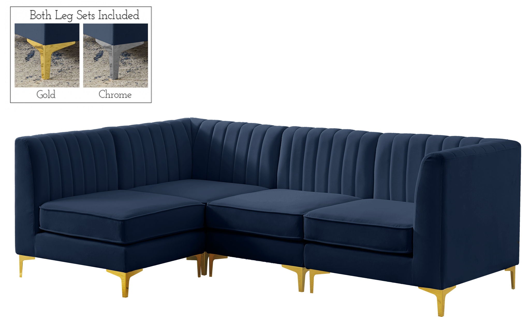 Alina - 4 Piece Modular L-Shaped Sectional - Urban Living Furniture (Los Angeles, CA)
