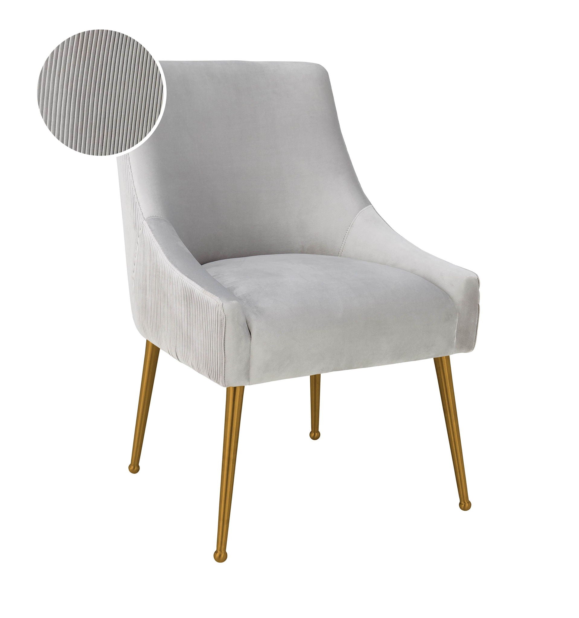 Beatrix - Pleated Velvet Side Chair - Urban Living Furniture (Los Angeles, CA)