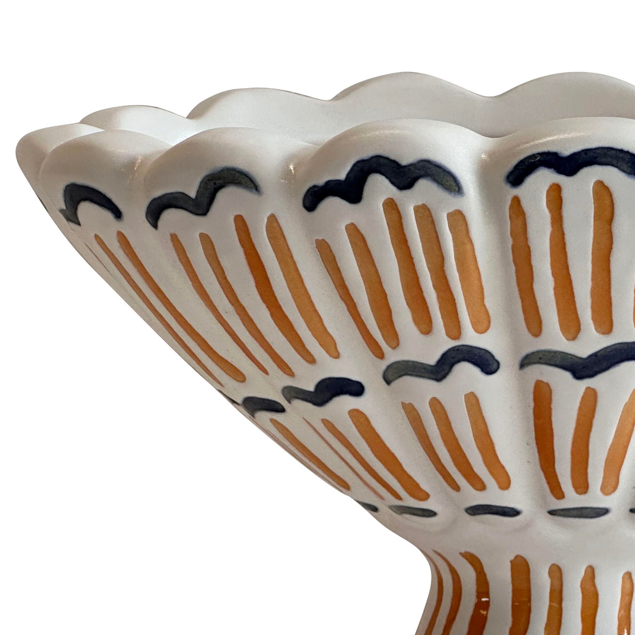 Earthenware - Roman Coral Bowl - White - Urban Living Furniture (Los Angeles, CA)