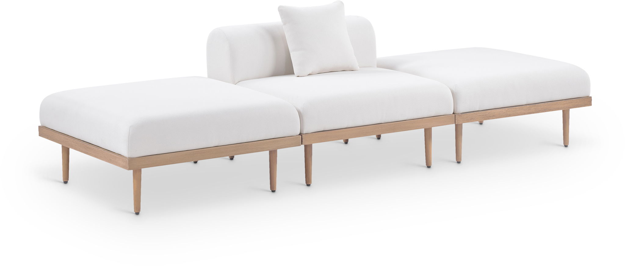 Laguna - 3 Piece Resilient Water Resistant Fabric Outdoor Patio Armless Modular Sofa - Urban Living Furniture (Los Angeles, CA)