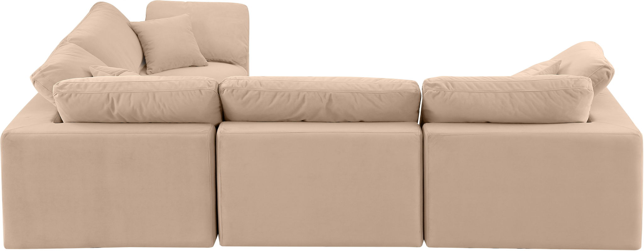 Comfy - 4 Piece Velvet Modular Sectional - Urban Living Furniture (Los Angeles, CA)