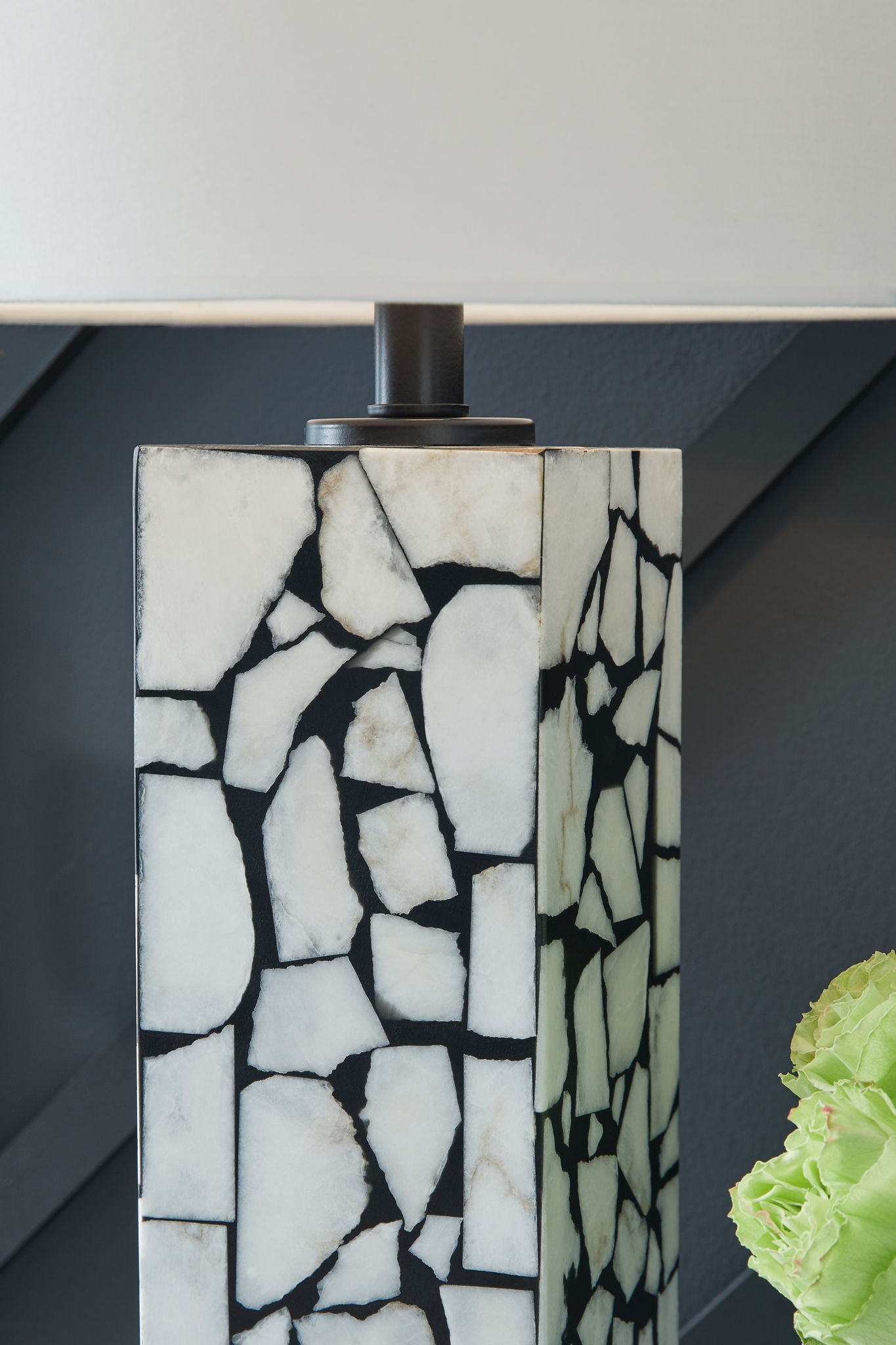 Macaria - White / Black - Marble Table Lamp - Urban Living Furniture (Los Angeles, CA)
