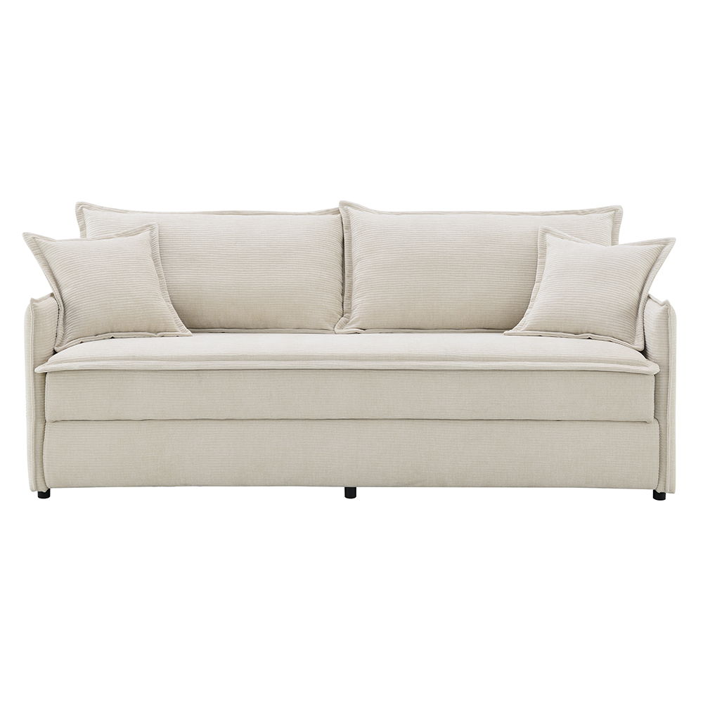 Elisea - Sofa With Sleeper - Beige Fabirc - Urban Living Furniture (Los Angeles, CA)