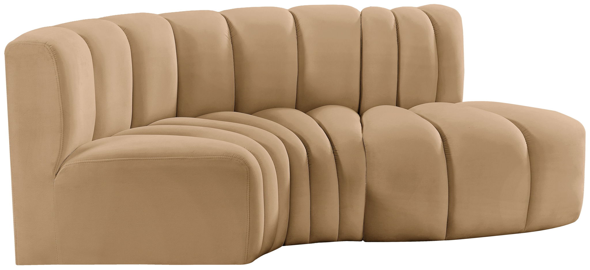 Arc - Velvet 3 Piece Modular L-Shaped Sofa - Urban Living Furniture (Los Angeles, CA)