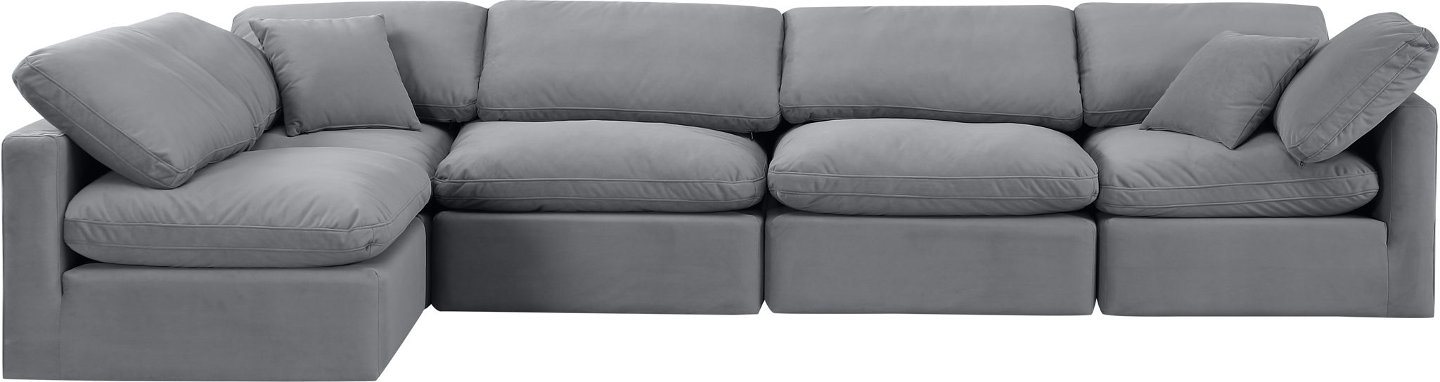 Indulge - Velvet 5 Piece Modular Sectional - Urban Living Furniture (Los Angeles, CA)
