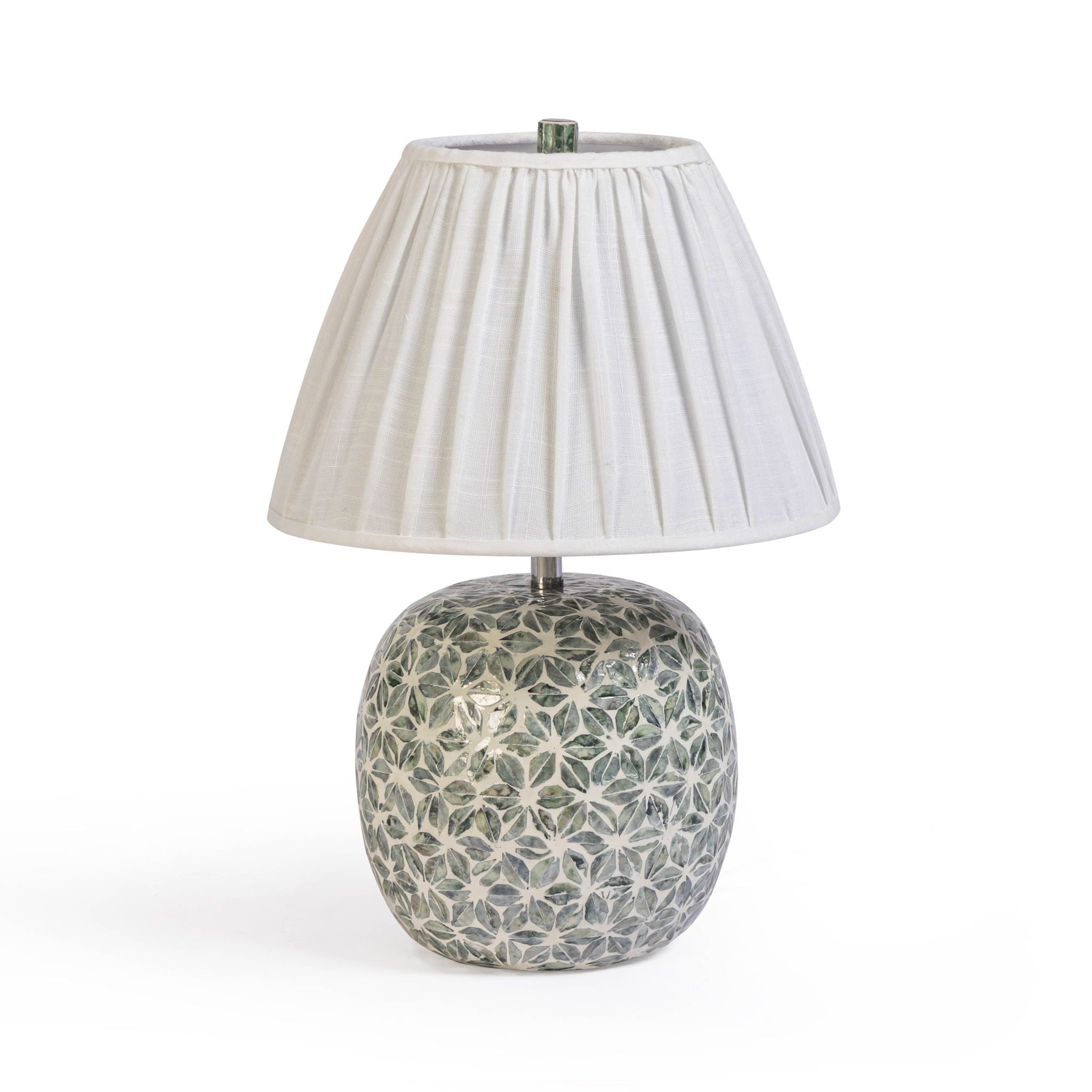 Yaya - Capiz Shell Table Lamp - Green