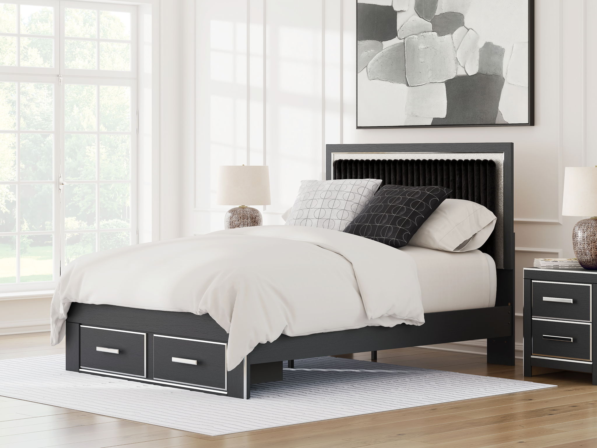 Zuraleus - Upholstered Panel Platform Storage Bed - Urban Living Furniture (Los Angeles, CA)