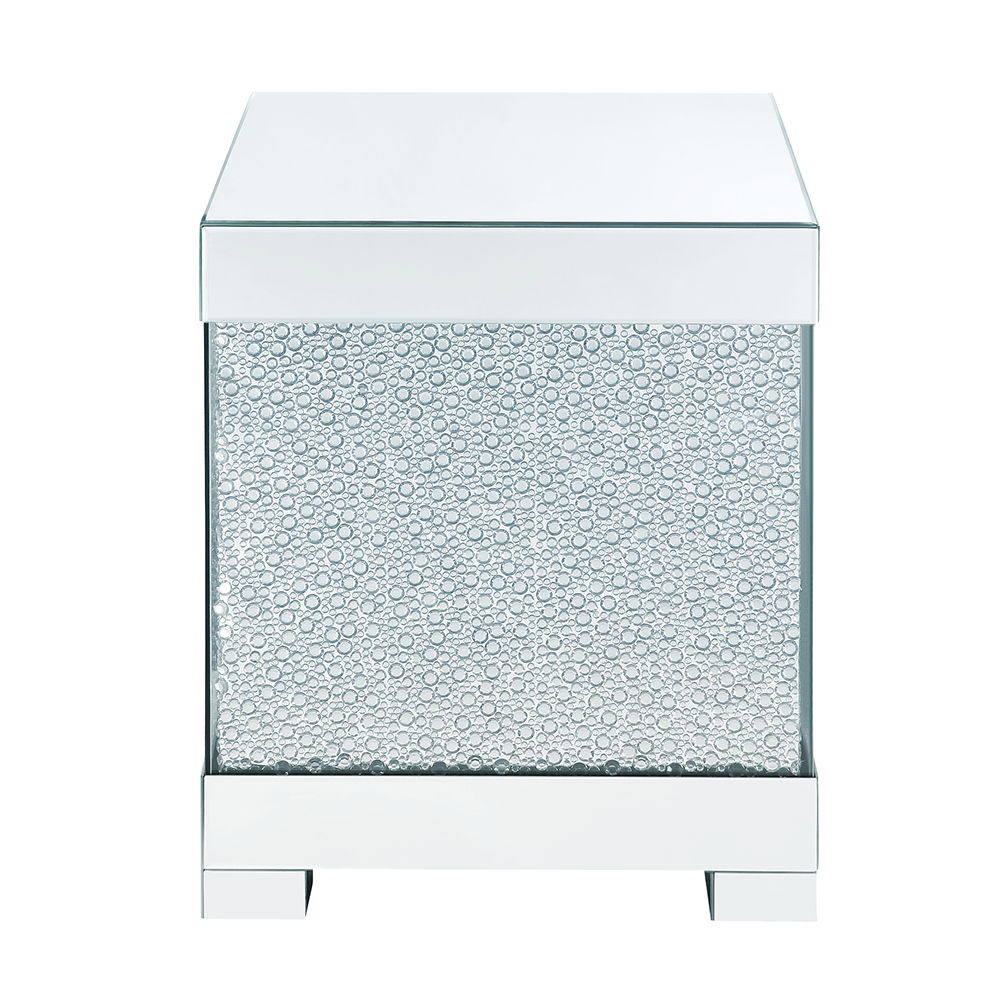 Mallika - End Table - Mirrored & Faux Round Crystals - Urban Living Furniture (Los Angeles, CA)