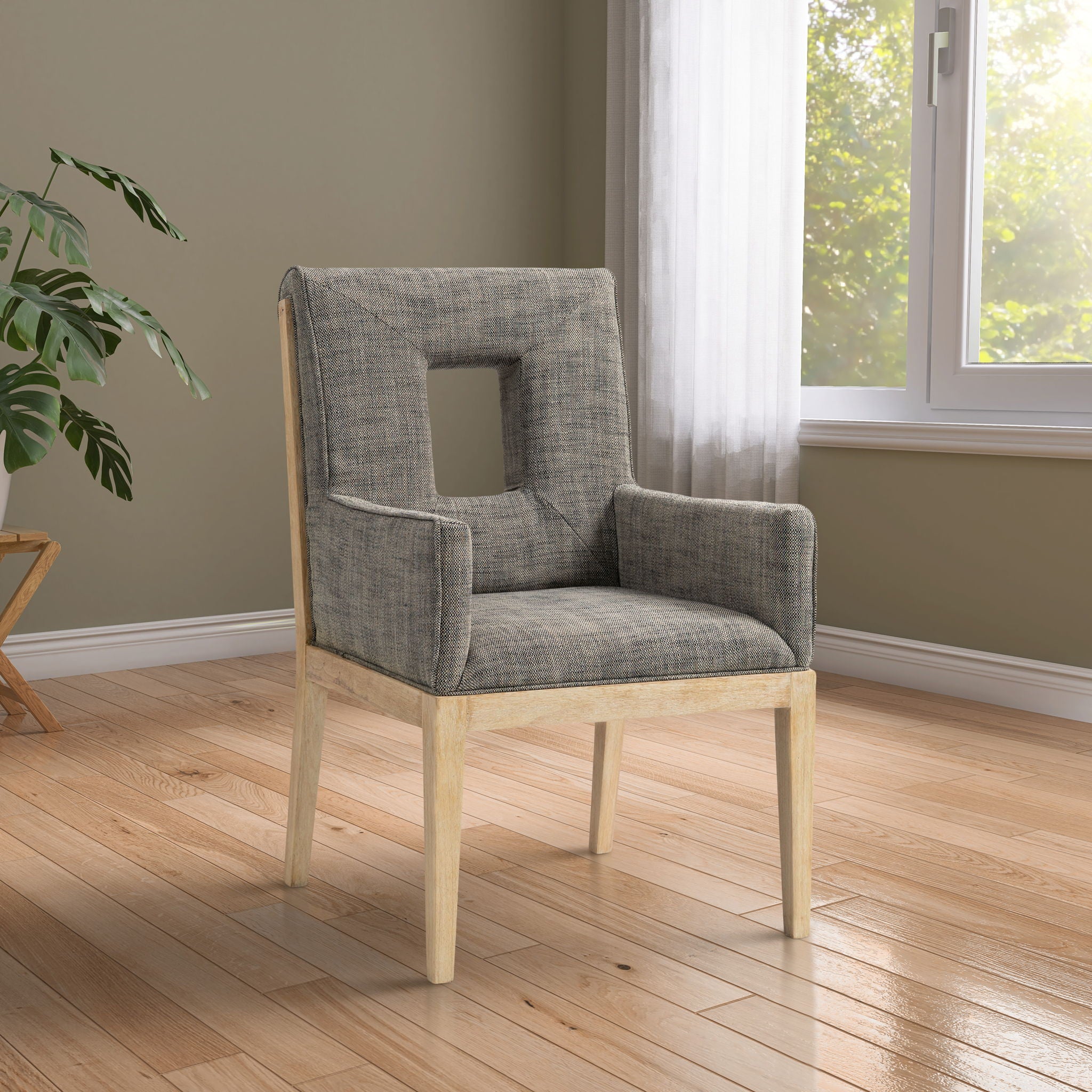 Gwendolyn - Dining Arm Chair With Natural Frame - Urban Living Furniture (Los Angeles, CA)