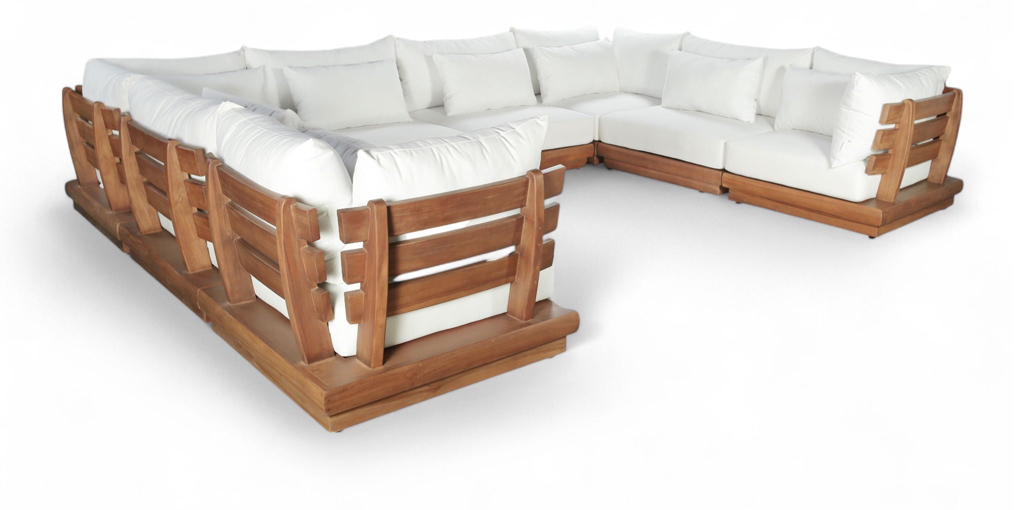 Mirella - 8 Piece Water Resistant Fabric Upholstered Outdoor Patio Modular Sectional - Urban Living Furniture (Los Angeles, CA)