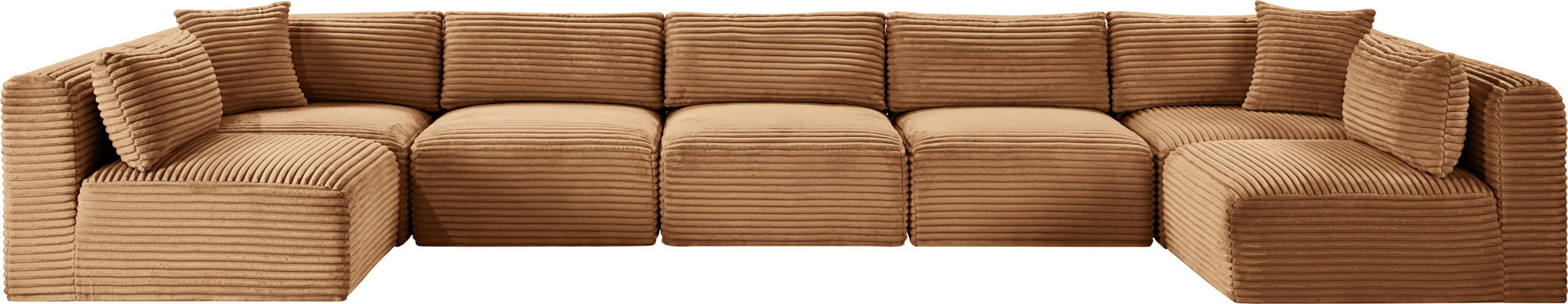 Shaggy - Fabric 7 Piece Modular U-Shaped Armless Sectional - Urban Living Furniture (Los Angeles, CA)