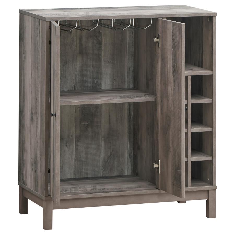 Cheyenne - 2 Door Home Bar Wine Cabinet - Weathered Acacia - Urban Living Furniture (Los Angeles, CA)
