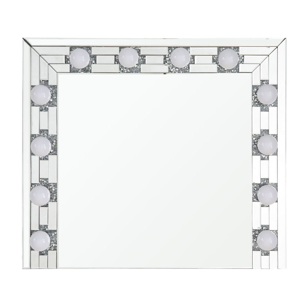 Noralie - Accent Mirror - Faux Diamonds & Mirrored - Urban Living Furniture (Los Angeles, CA)