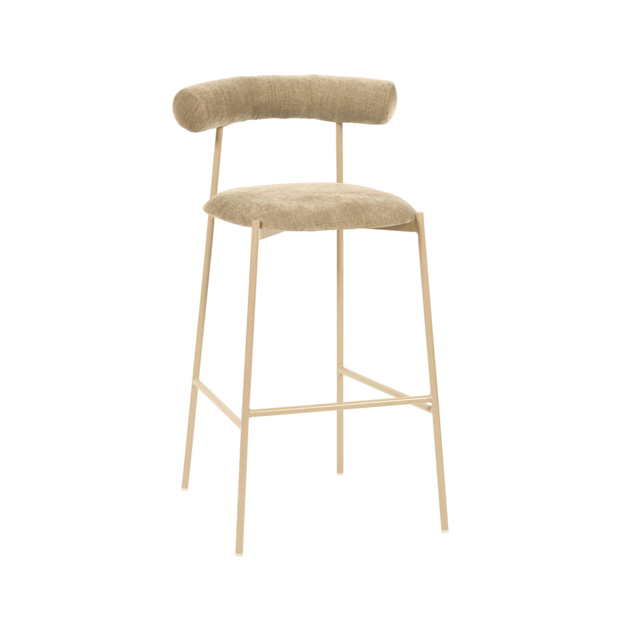 Liliana - Velvet Bar Stool - Urban Living Furniture (Los Angeles, CA)