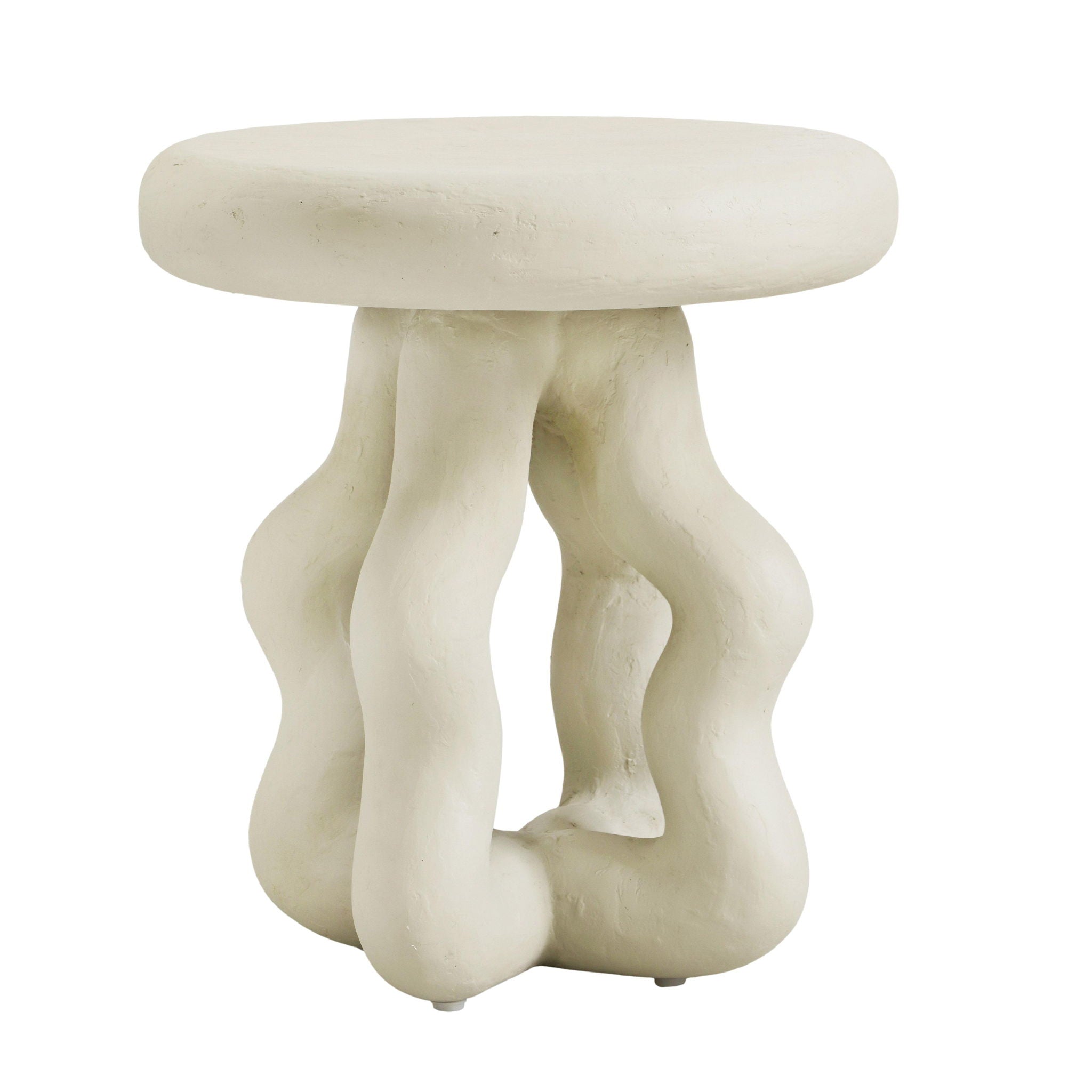 Maddie - Textured Side Table - Cream - Urban Living Furniture (Los Angeles, CA)