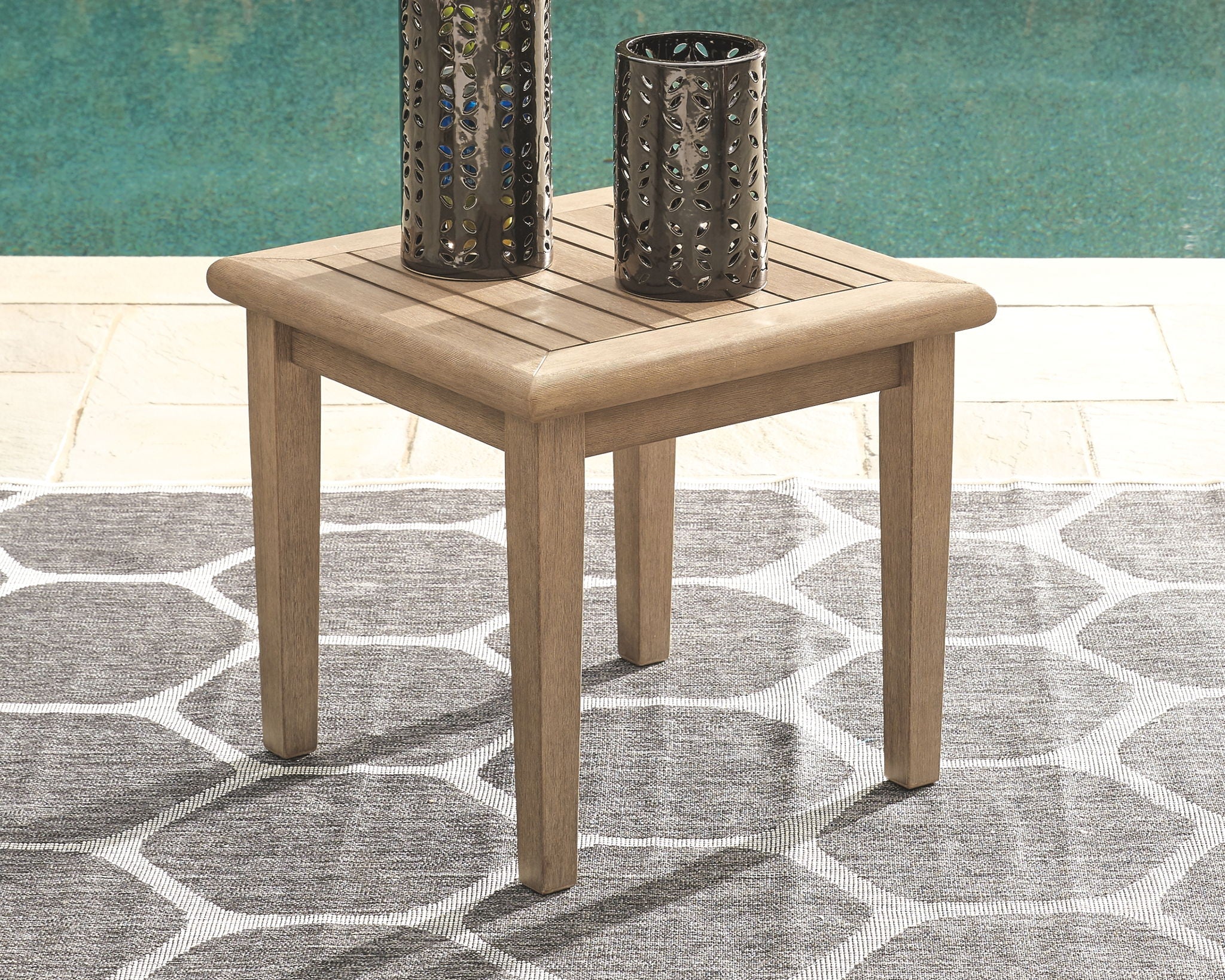 Gerianne - Brown - Square End Table - Urban Living Furniture (Los Angeles, CA)
