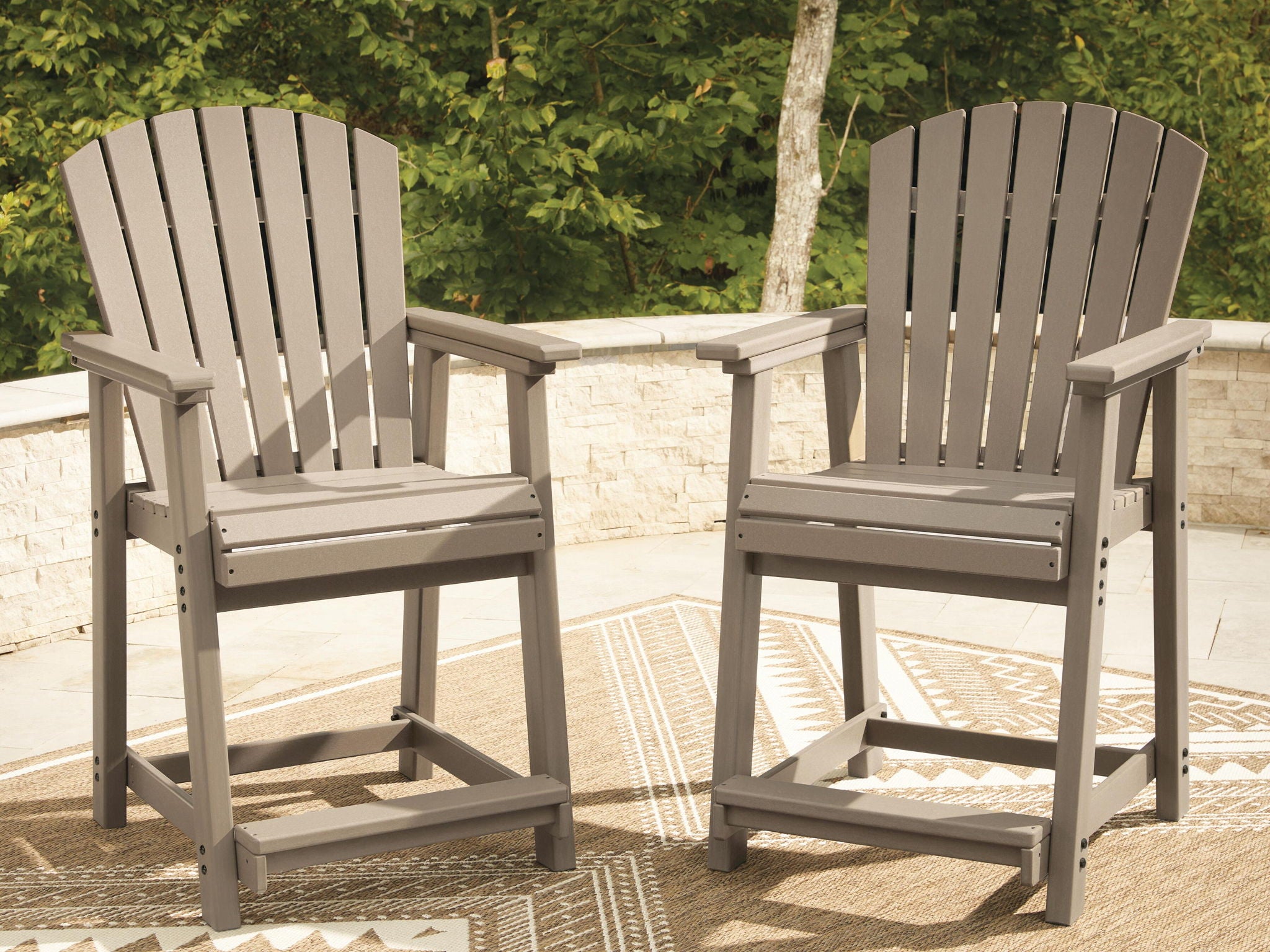 Seacliff Beach - Barstool (Set of 2) - Medium Brown - Urban Living Furniture (Los Angeles, CA)