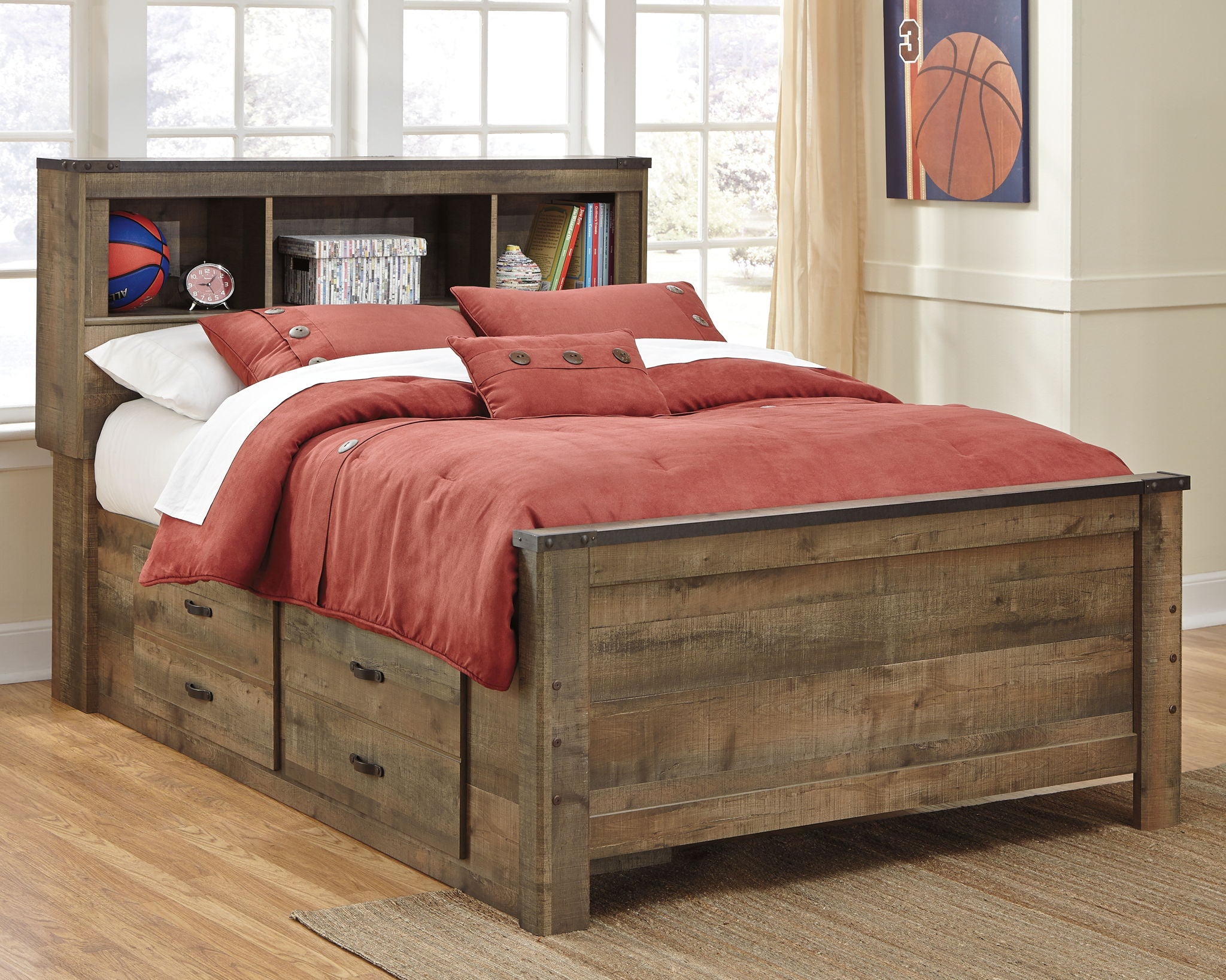 Trinell - Bookcase Storage Bed - Urban Living Furniture (Los Angeles, CA)