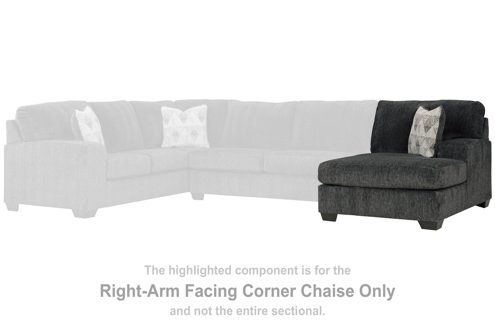 Hollyview - Raf Corner Chaise - Shadow - Urban Living Furniture (Los Angeles, CA)