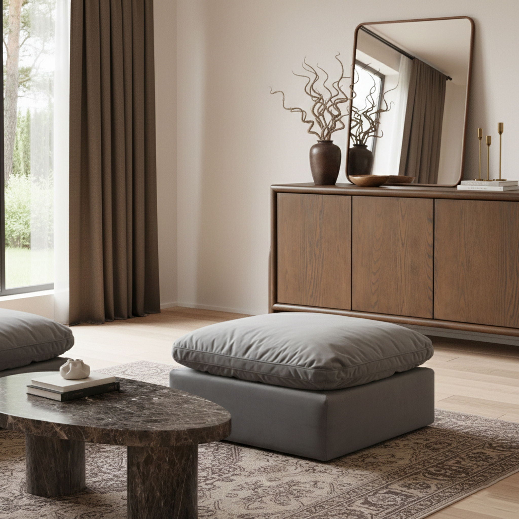 Indulge - Velvet Ottoman - Urban Living Furniture (Los Angeles, CA)