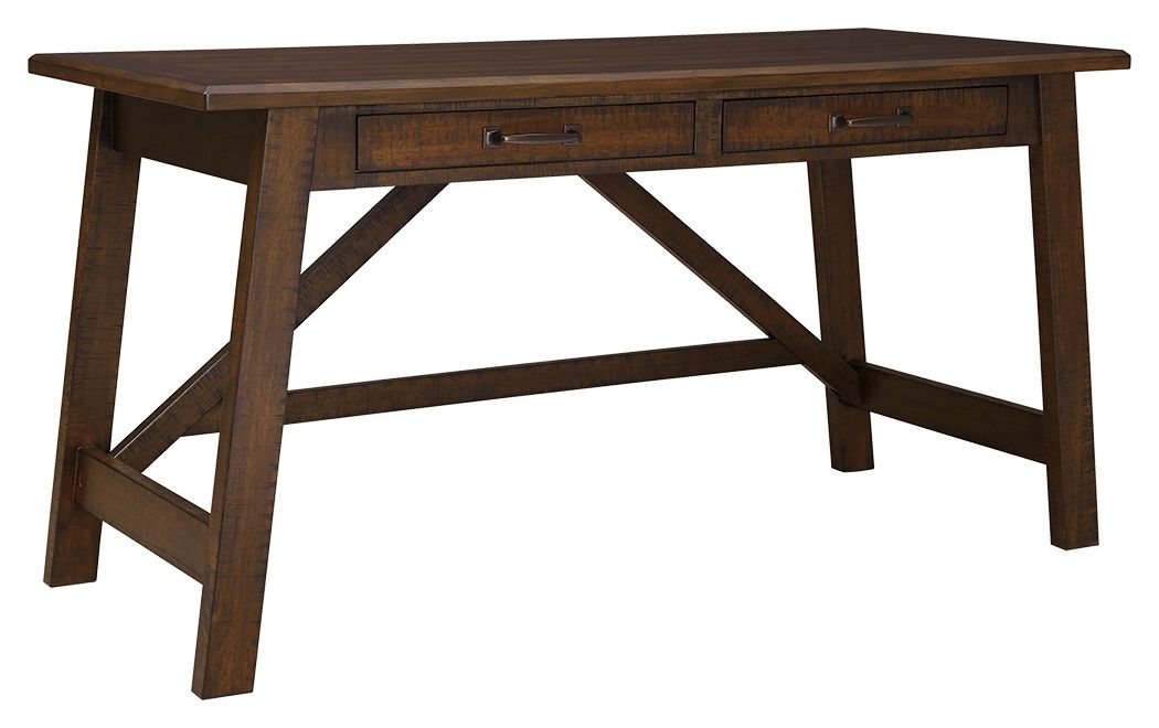 Baldridge - Rustic Brown - Home Office Large Leg Desk - Urban Living Furniture (Los Angeles, CA)
