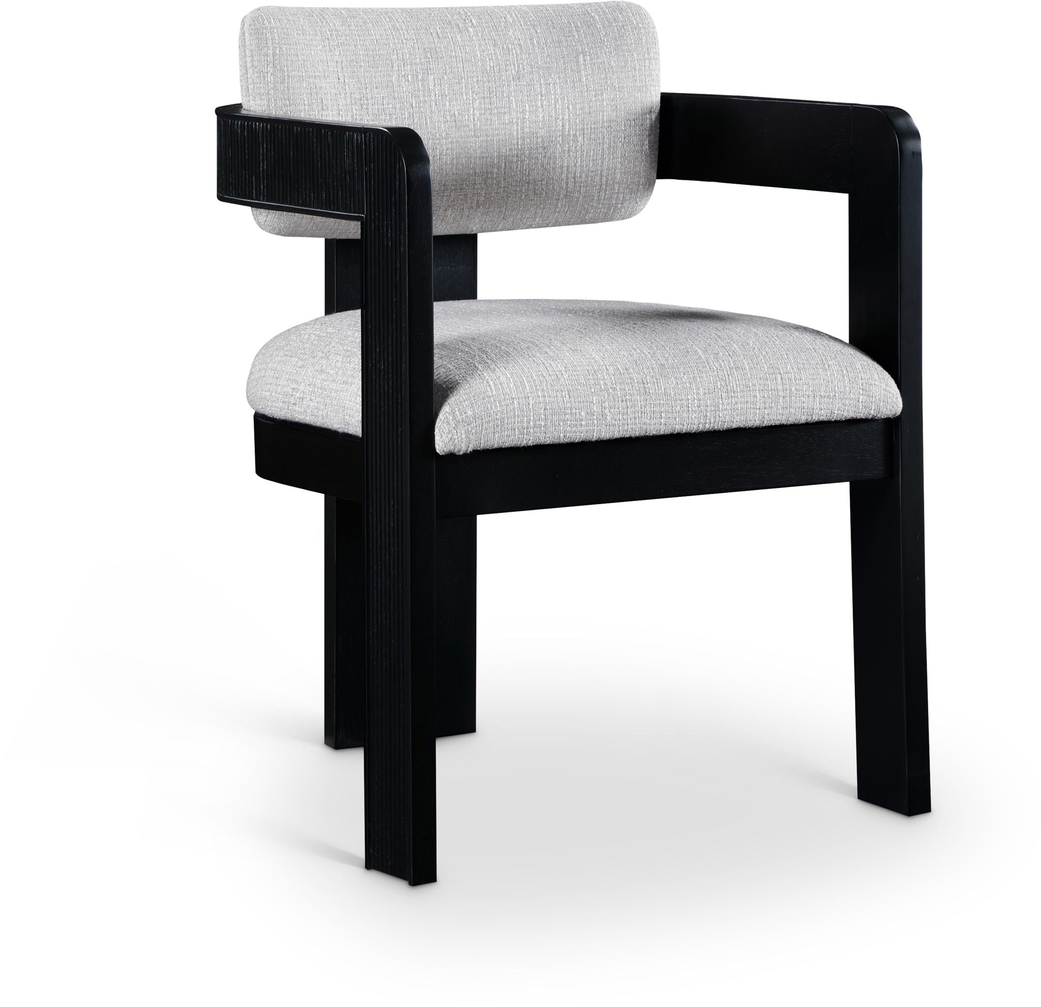 Sacha - Linen Dining Chair With Black Base (Set of 2) - Urban Living Furniture (Los Angeles, CA)
