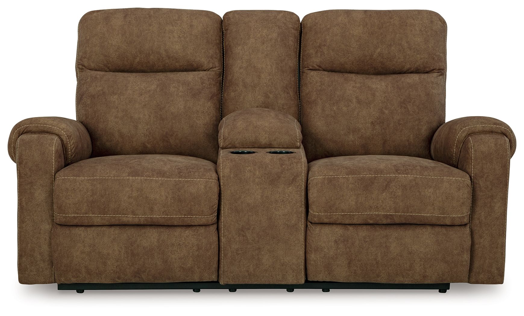 Edenwold - Brindle - Dbl Reclining Loveseat with Console - Urban Living Furniture (Los Angeles, CA)