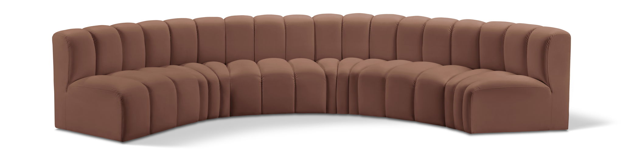 Arc - Faux Leather 6 Piece U-Shaped Modular Sofa - Urban Living Furniture (Los Angeles, CA)