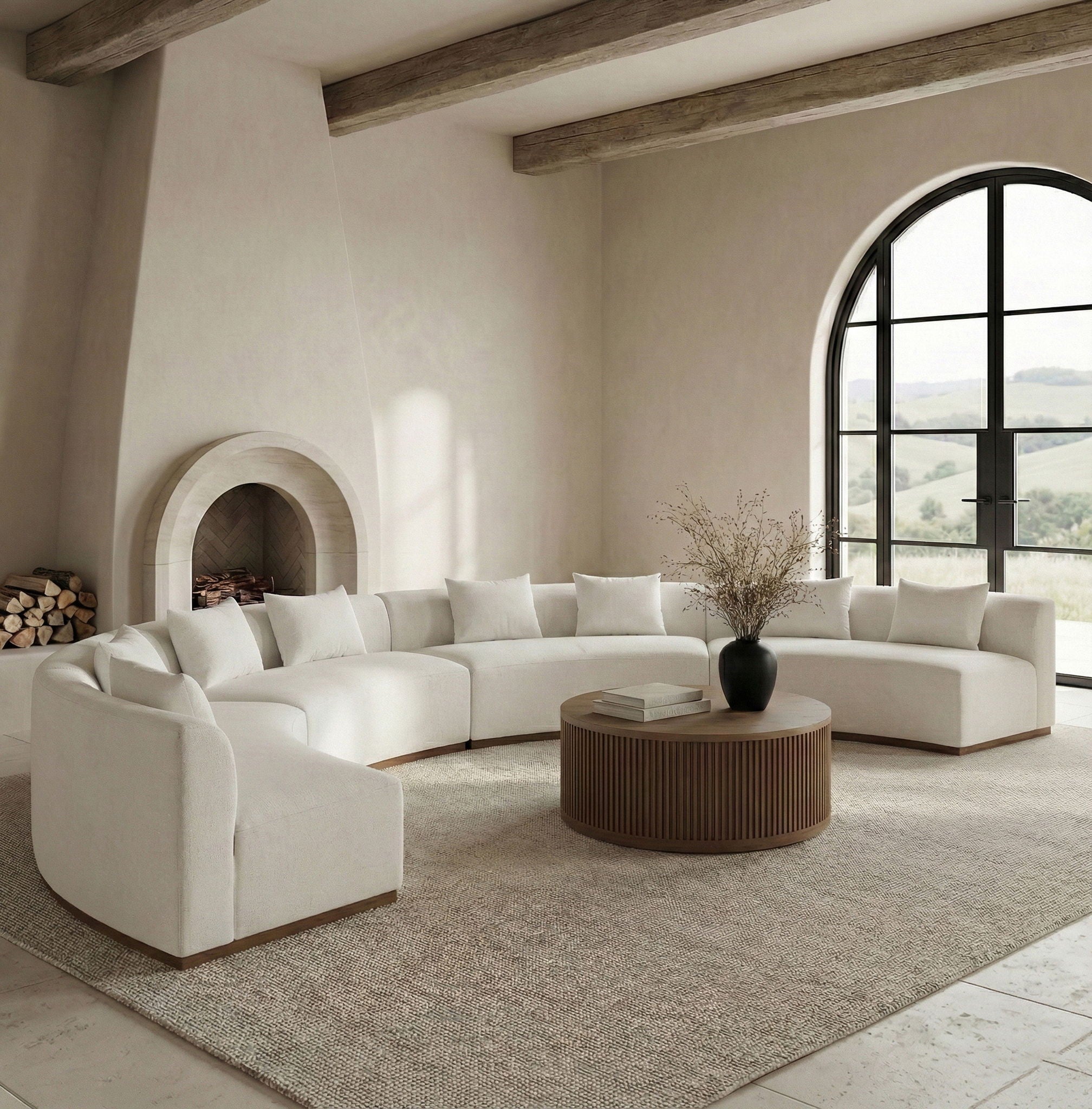 Avanti - Chenille Fabric Upholstered 4 Piece Modular Sectional - Urban Living Furniture (Los Angeles, CA)