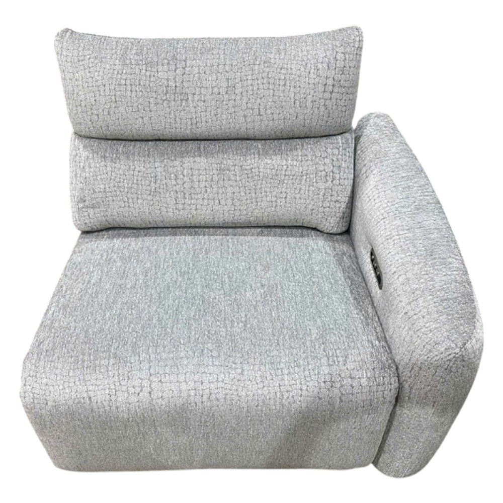 Fullar - RAF Modular Power Motion Recliner - Light Gary Chenille - Urban Living Furniture (Los Angeles, CA)