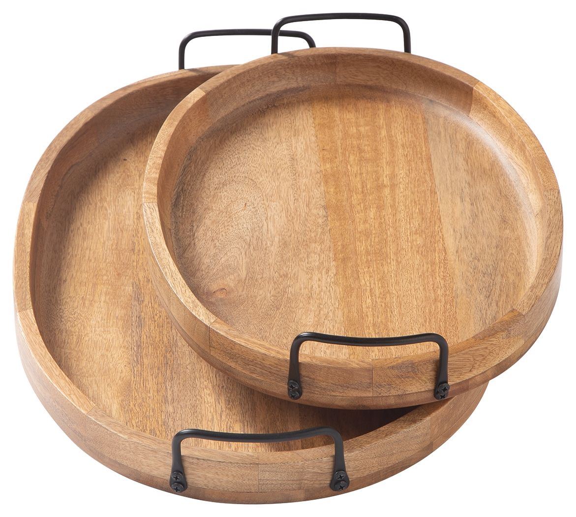 Jocelyne - Brown / Black - Tray Set (Set of 2) - Urban Living Furniture (Los Angeles, CA)